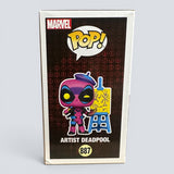 Funko POP! Marvel Artist Deadpool Blacklight Exclusive Figure #887