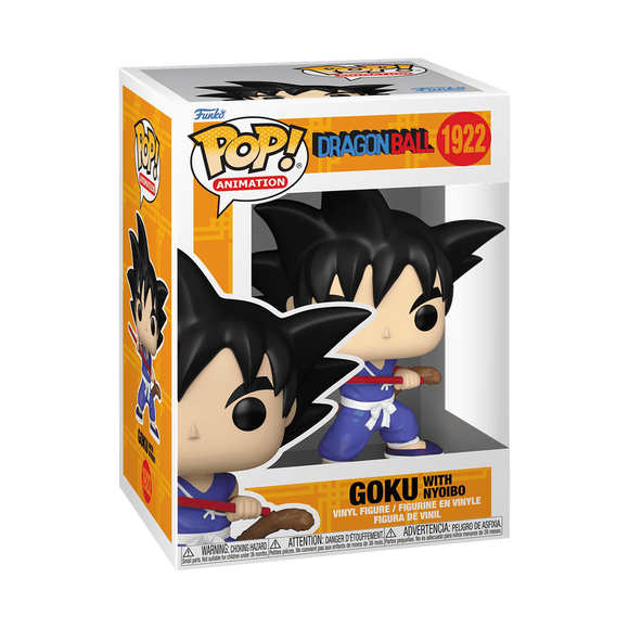 Funko POP! Anime Dragon Ball Goku with Nyoibou Figure #1922!