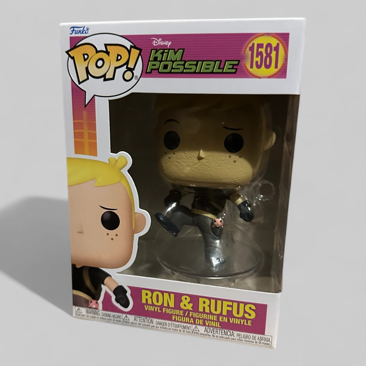Funko POP! Disney Kim Possible Ron & Rufus Figure #1581