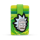 Rick and Morty Rick Face Vegan Leather Wallet ID Card Holder