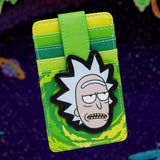 Rick and Morty Rick Face Vegan Leather Wallet ID Card Holder