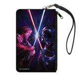 Star Wars Darth Vader Brush Stroke Large Canvas Zipper Wallet