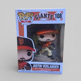 Funko Pop! MLB Justin Verlander San Francisco Giants Baseball Figure #108!