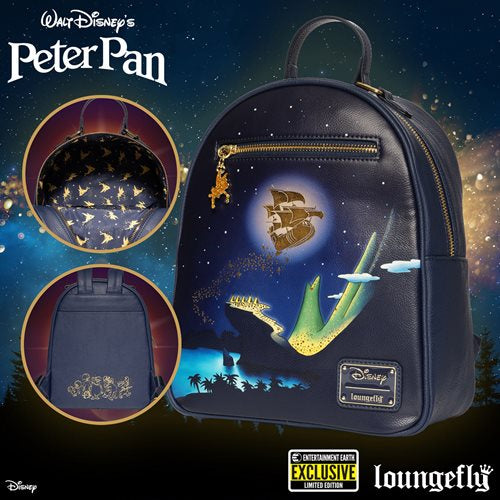 Loungefly Disney Peter Pan Flying Jolly Roger Mini Backpack