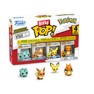 Funko Bitty Pop! Pokemon Bulbasaur, Flareon, Pichu & Charizard!