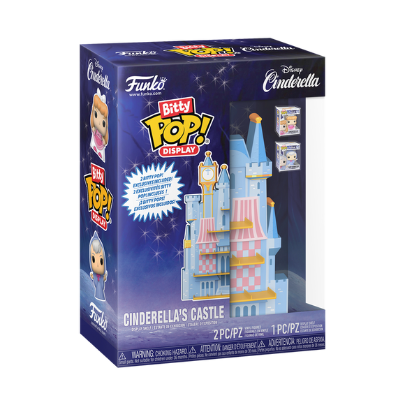 Funko Bitty POP! Display Disney Cinderella’s Castle w 2 Exclusive Figures