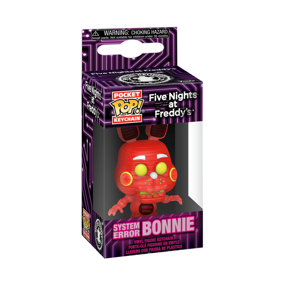 Funko Pocket Pop! Keychain FNAF System Error Bonnie Mini Figure!