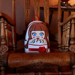 annabelle mini backpack Loungefly Horror Annabelle Cosplay Mini Backpack – Lonestar Finds