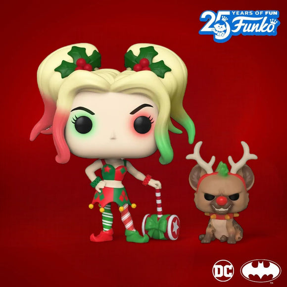 Funko POP! Holiday Harley Quinn with Helper Figure #357!