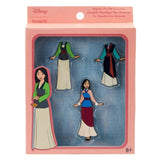 Loungefly Mulan Paper Doll Pin Set
