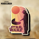 The Mandalorian & The Child Sunset Funky Chunky Magnet