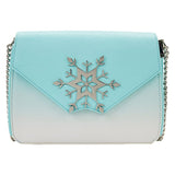 Loungefly Disney Frozen Elsa Snowflake Glitter Crossbody Bag