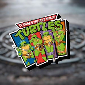 TMNT Teenage Mutant Ninja Turtles Cast Funky Chunky Magnet