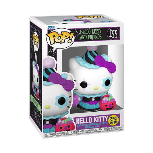 Funko Pop! Sanrio Hello Kitty Spooky Glow Figure #155!