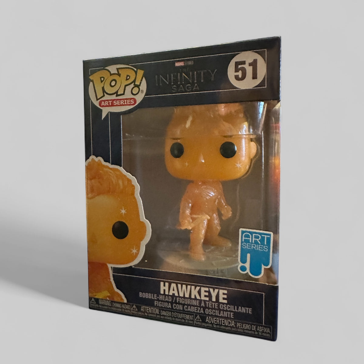 Funko POP! Marvel Infinity Saga Art Series Hawkeye Figure #51!