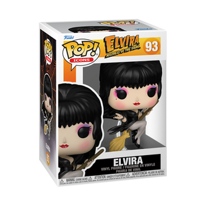 Funko POP! Horror Icons Elvira on Broom Figure #93!