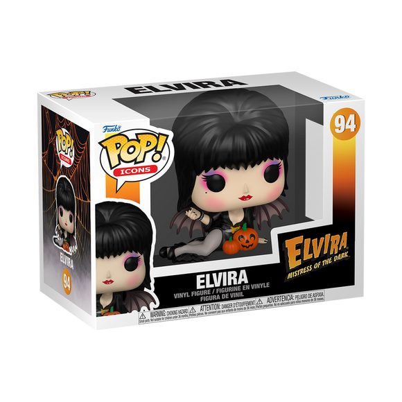 Funko POP! Horror Icons Elvira with Pumpkins Figure #94!