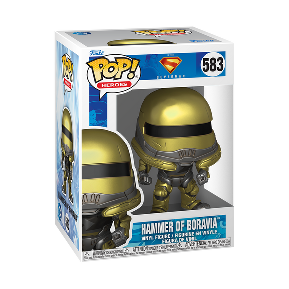 Funko POP! DC Super Heroes Superman Hammer of Boravia Figure #583!