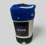 NASA Icon Fleece Plush Throw Blanket - 48” X 60”