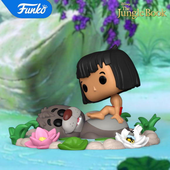 Funko Pop! Moments Disney The Jungle Book Baloo & Mowgli Deluxe Figure #1490!