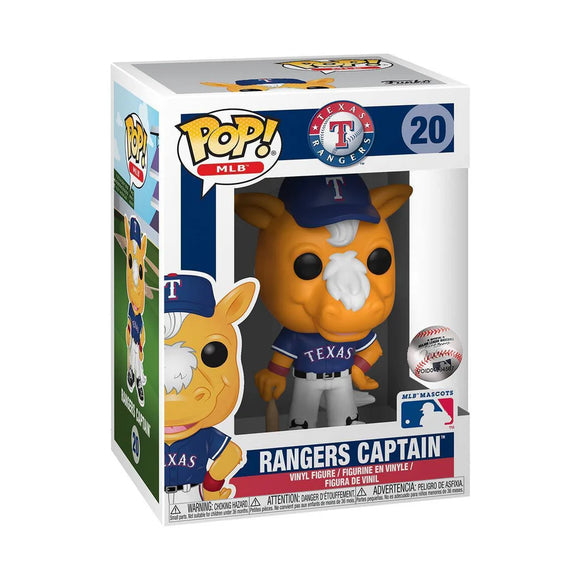 Funko POP! MOB Mascots Texas Rangers Captain Figure #20!