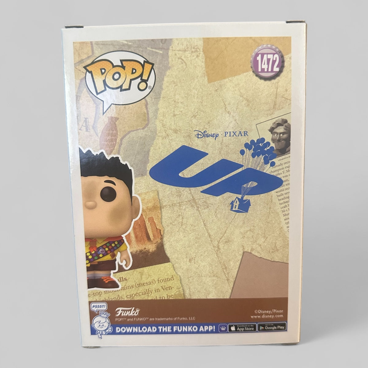 Funko POP! Disney Pixar Up Russell with Sash Exclusive Figure #1472!