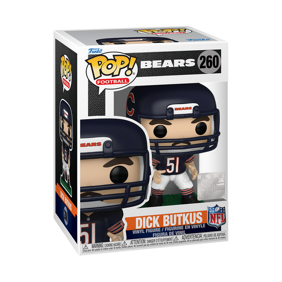 Funko POP! NFL Legends Dick Butkus Chicago Bears Figure #260!