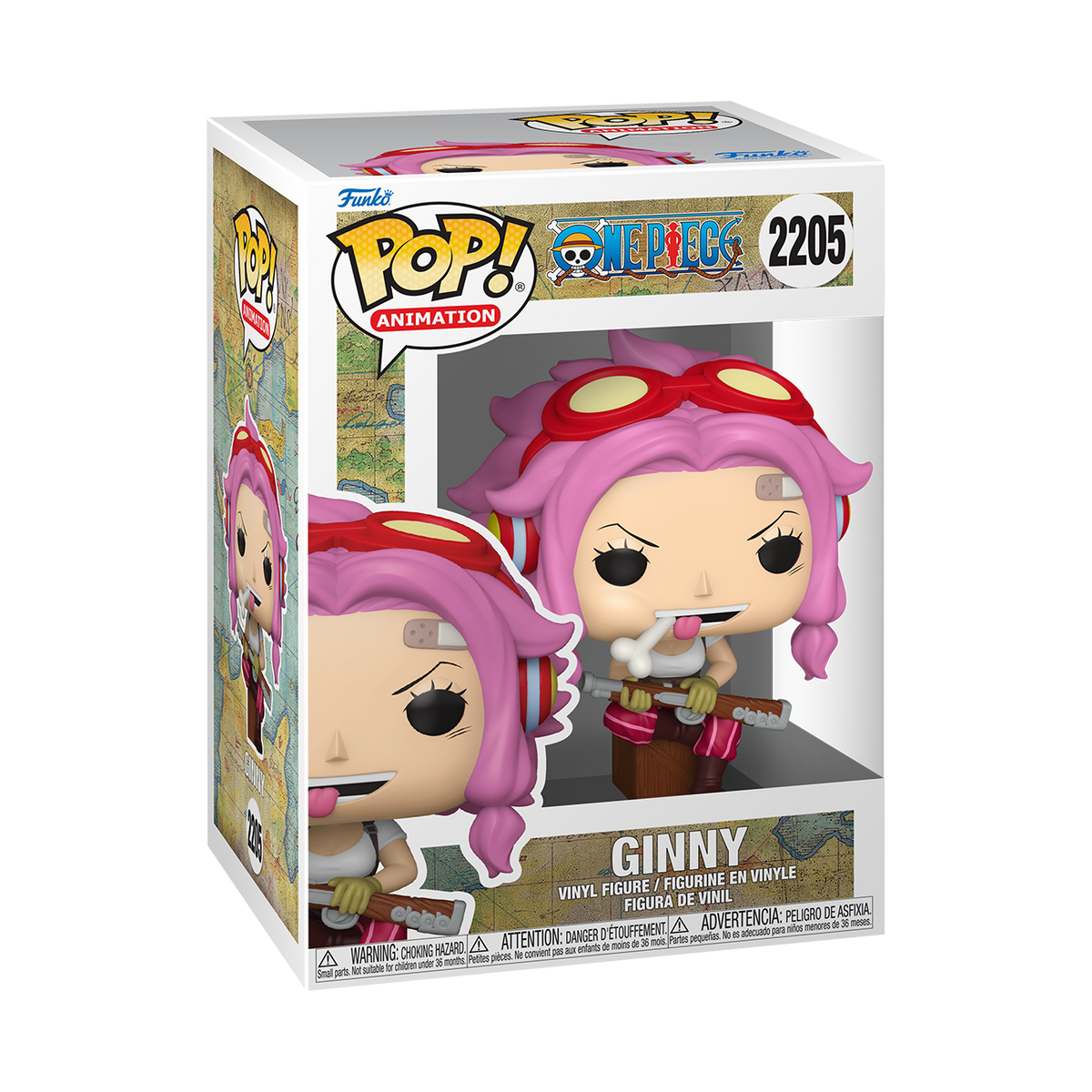 Funko POP! Anime One Piece Ginny w Rifle Figure #2205!