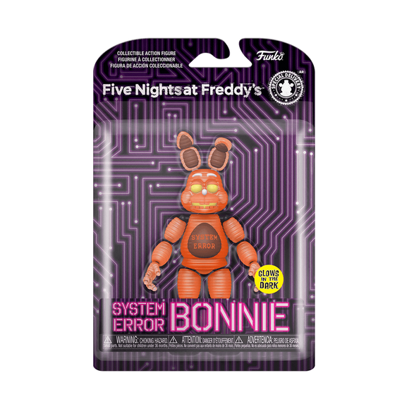 Five Nights At Freddy’s FNAF System Error Bonnie Glow 5” Action Figure