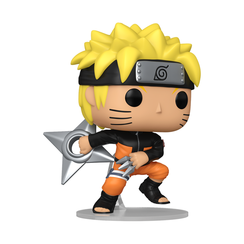 Funko POP! Anime Naruto Uzumaki with Kunai & Shuriken #1843!