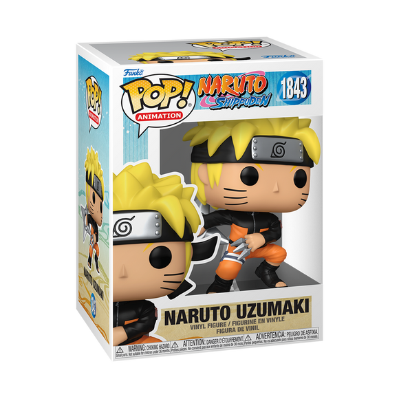 Funko POP! Anime Naruto Uzumaki with Kunai & Shuriken #1843!