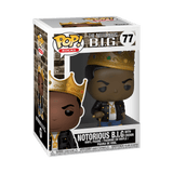 Funko POP! Rocks Notorious BIG with Crown Rap Hip Hop Legend Figure #77!