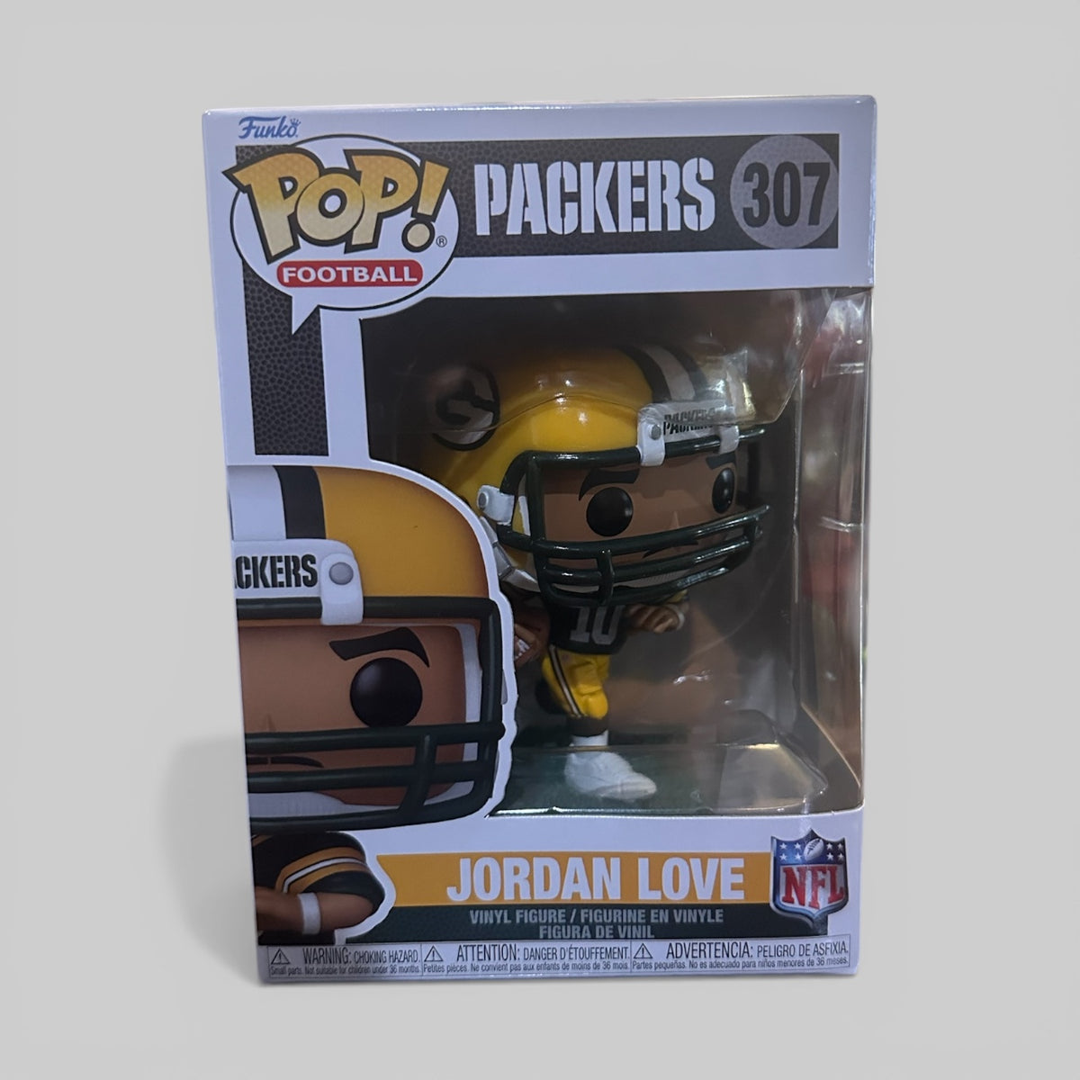 Funko Pop! NFL Jordan Love Green Bay Packers Figure #307!