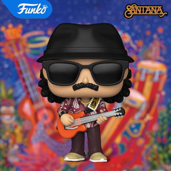 Funko Pop Rocks: Carlos Santana with Guitar Figure #409!