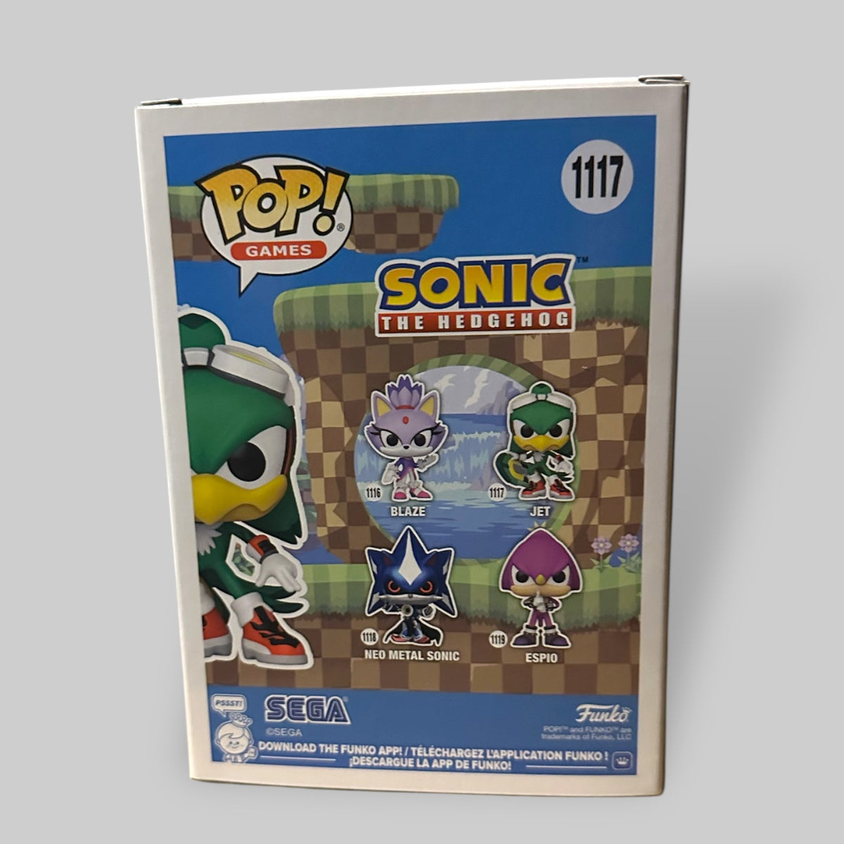 Funko Pop! Games Sonic - Jet the Hawk Figure #1117