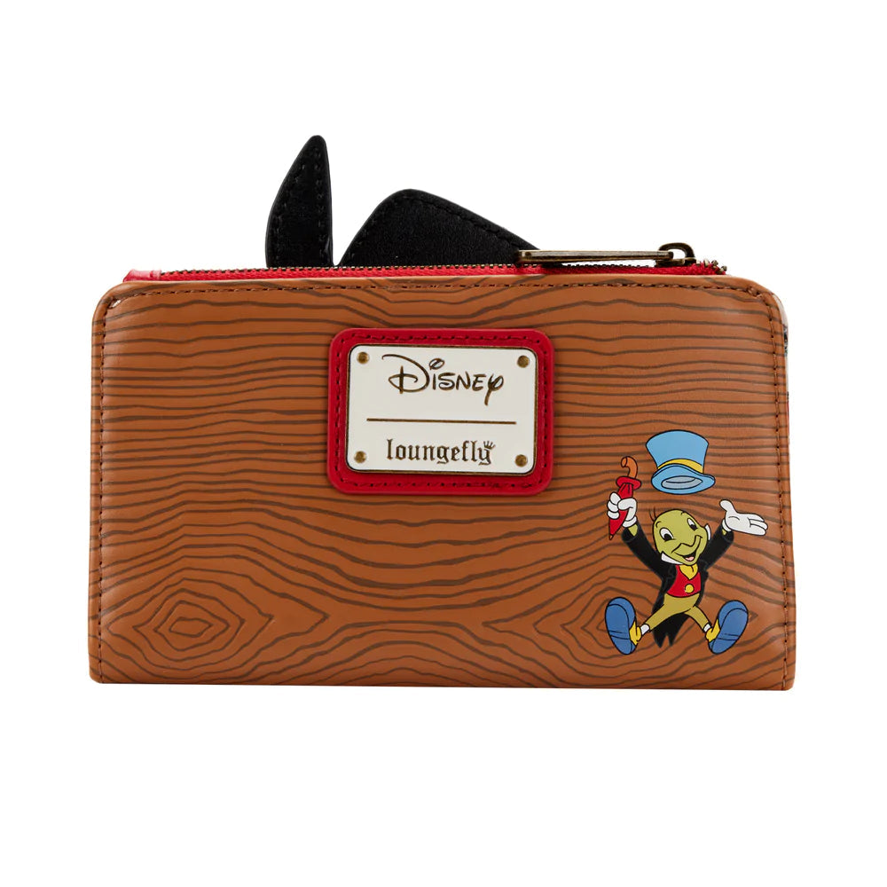 Loungefly Disney Pinocchio Jiminy Cricket Flap Wallet