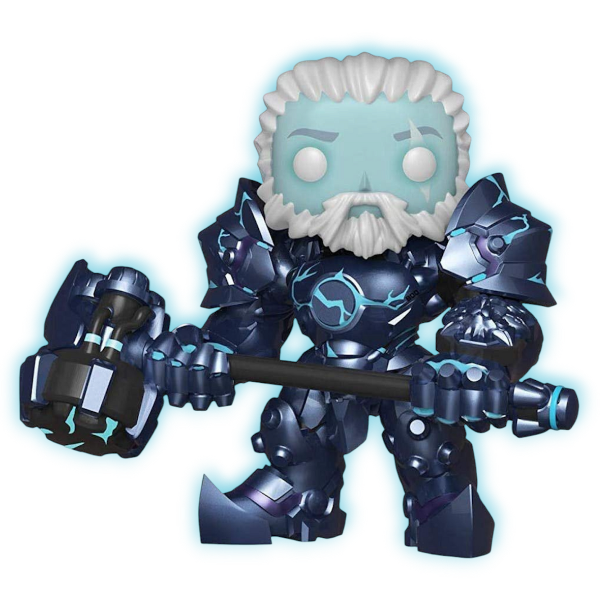 Funko POP! Overwatch Reinhardt 6” Super Sized Coldhardt Glow Exclusive Figure #400!