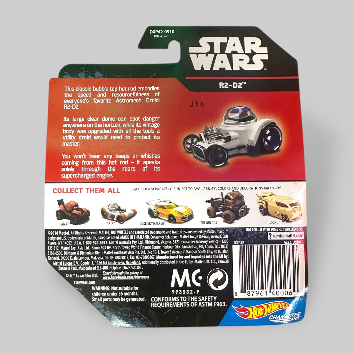 Hot Wheels Star Wars Character Car – R2-D2