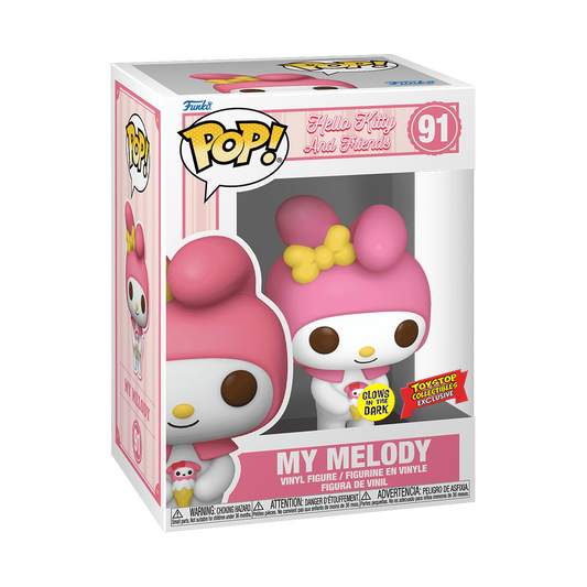 Funko POP! Sanrio Hello Kitty & Friends My Melody with Ice Cream Glow Exclusive #91