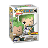 Funko POP! Anime One Piece Roronoa Zoro Theee Sword Glow Exclusive #923!