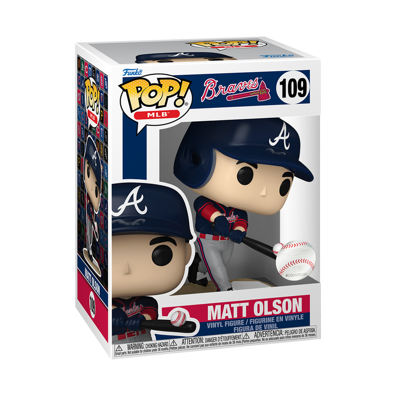 Funko Pop! MLB Matt Olson Atlanta Braves Baseball Figure #109!