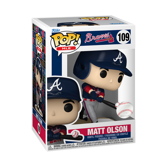 Funko Pop! MLB Matt Olson Atlanta Braves Baseball Figure #109!