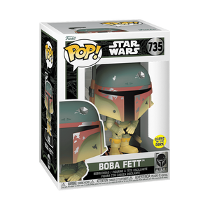 Funko POP! Star Wars Boba Fett with Rifle Glow Figure #735!