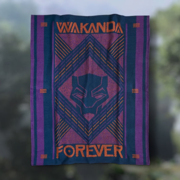 Marvel Black Panther Wakanda Forever Throw Blanket