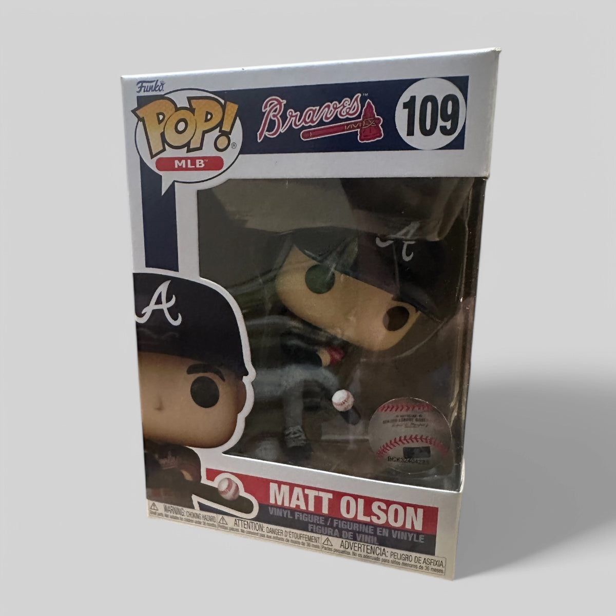Funko Pop! MLB Matt Olson Atlanta Braves Baseball Figure #109!
