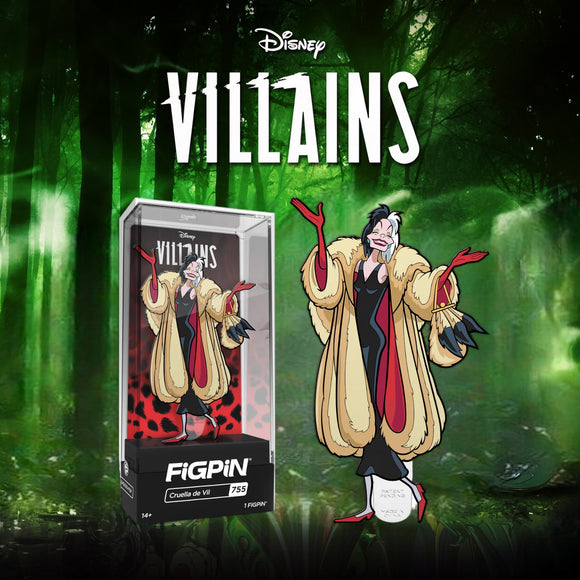 FiGPiN 3” Disney Villains 101 Dalmatians - Cruella de Vil #755