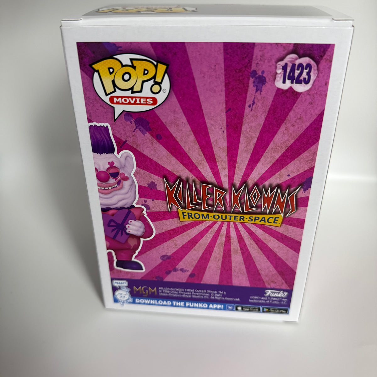 Funko POP! Horror Killer Klowns From Outer Space Fatso With Heart Box Exclusive Figure #1423!