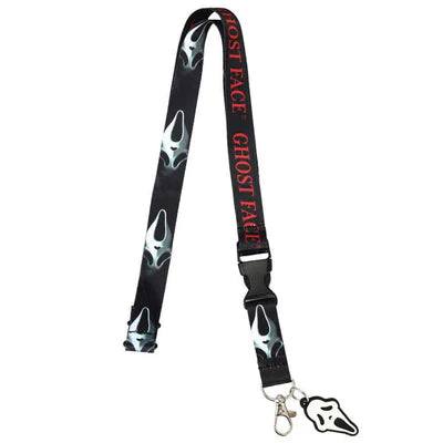 Scream Ghost Face Lanyard With Charm and Card Holder