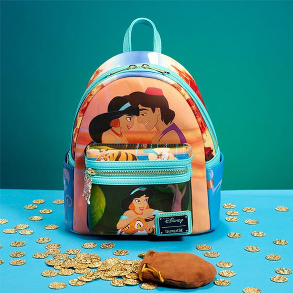Loungefly Disney Aladdin Princess Jasmine Scenes Mini Backpack
