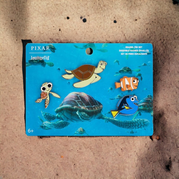 Disney Loungefly 4 Pin Set - Finding Nemo East Australian Current